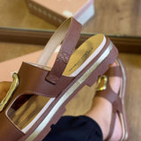 Sandália Modare Detalhe Circular Dourado 7132.160